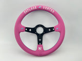 13" (330mm) Pink FATLACE "Style" Steering Wheel