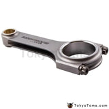 Forged Connecting Rods Rod For Toyota 5E 5EFE Corolla Paseo Conrod 130.5mm 800HP 130.5mm 4340 Shot peen Floating Crankshaft - Tokyo Tom's