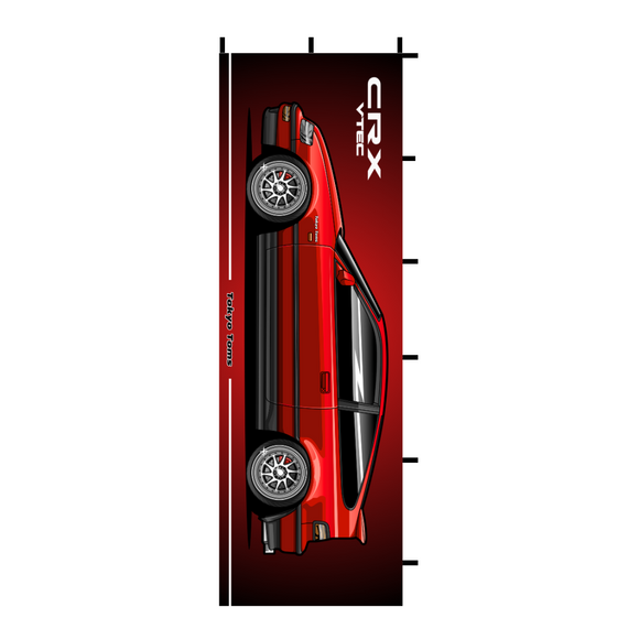 Nobori Honda CRX Flag - Tokyo Tom's Nobori Honda CRX Flag - Tokyo Tom's