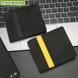 High Quality Alcantarra Car Auto & Sports Fur Suede Leather Men's Wallet Money Purse Clip Credit Card Holder Short Size 1 PCS - Tokyo Tom's