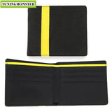 High Quality Alcantarra Car Auto & Sports Fur Suede Leather Men's Wallet Money Purse Clip Credit Card Holder Short Size 1 PCS - Tokyo Tom's