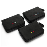 High Quality Car Sports Fur Suede Leather Men Women Credit Card Holder Change Money Purse Wallet Key case Italy Germany France - Tokyo Tom's