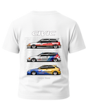 Civic EG EK EF Generations T-Shirt