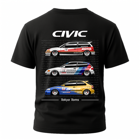 Civic EG EK EF Generations T-Shirt