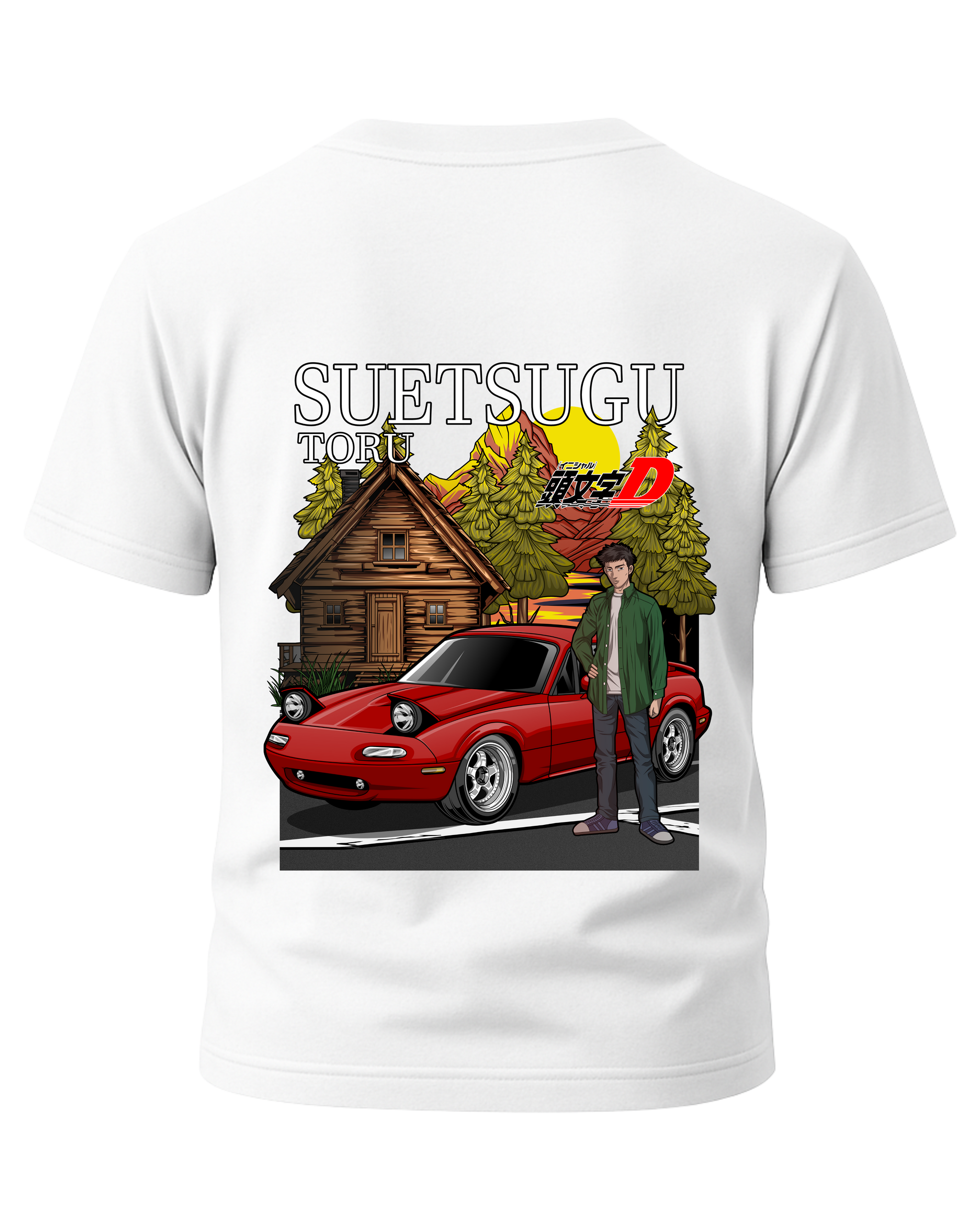 イニシャルパーツT Initial D - Suetsugu Toru Edition Miata T-Shirt