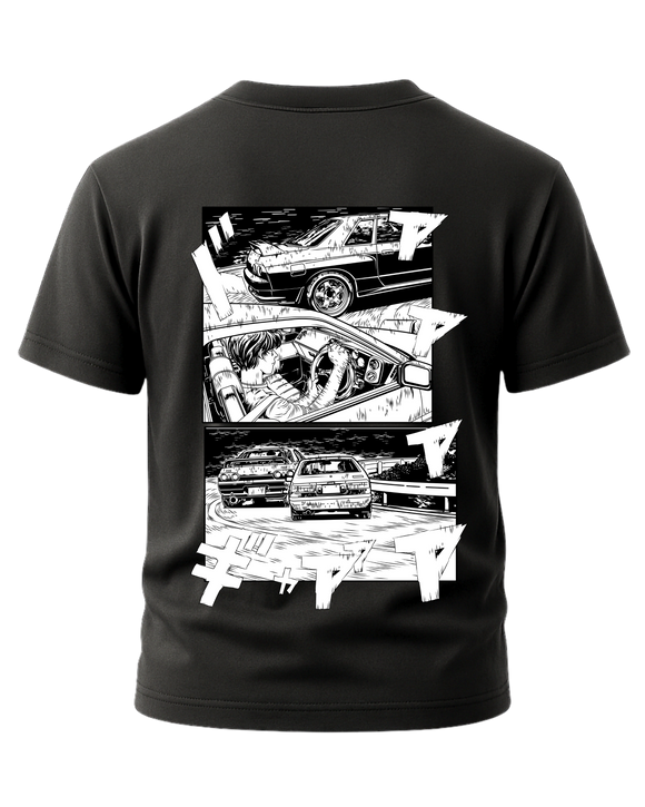Initial D Comic Downhill AE86 vs R32 T-Shirt
