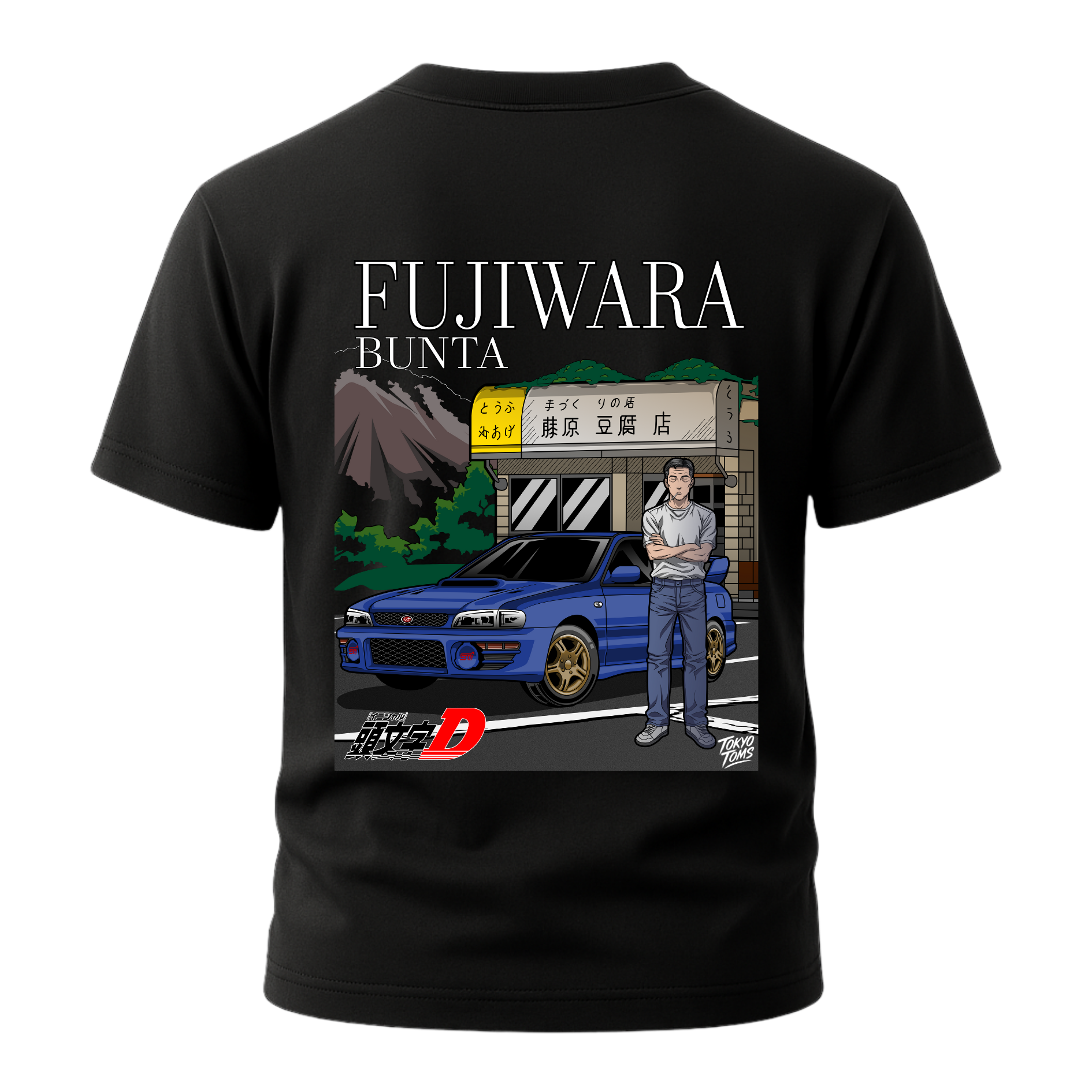 Initial D - Fujiwara Bunta Edition Impreza WRX STi T-Shirt Initial D - Fujiwara Bunta Edition Impreza WRX STi T-Shirt