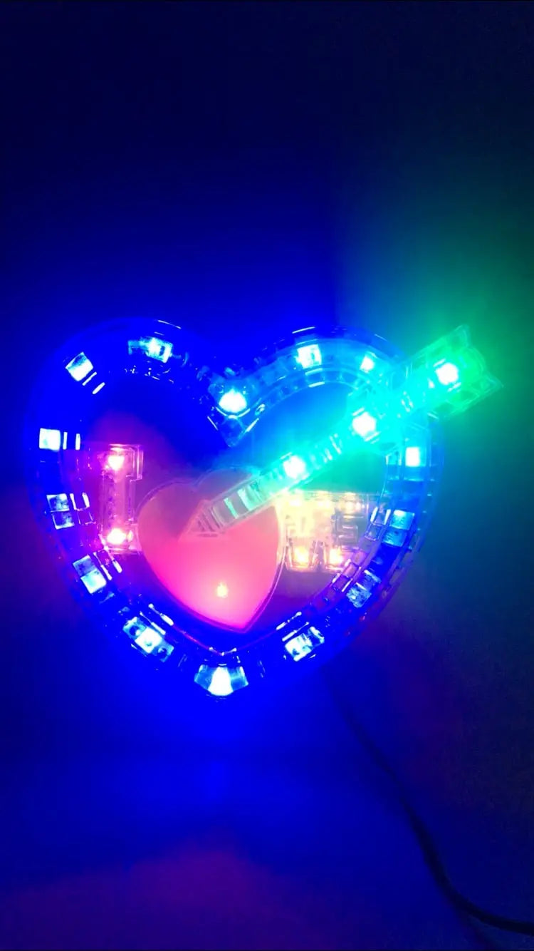 JDM LED Strobe Love Heart (Rainbow LED) - Tokyo Tom's