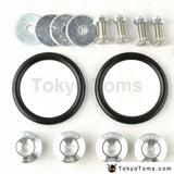 JDM Style Aluminum Quick Release Fasteners For Car Front Rear Bumpers Trunk Fender Hatch Lids Kit - Tokyo Tom's
