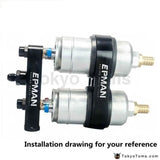 Billet Aluminum 60Mm Dual Fuel Filter Fuel Pump Bracket/Clamp /Mount For 044 Fuel Pump For BMW 520I - Tokyo Tom's