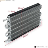 6 Row Radiator Remote Aluminum Transmission Oil Cooler + Hose / Mounting Kit - Tokyo Tom's