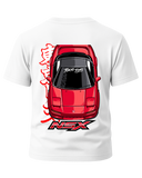 Top View NSX T-Shirt - White Back