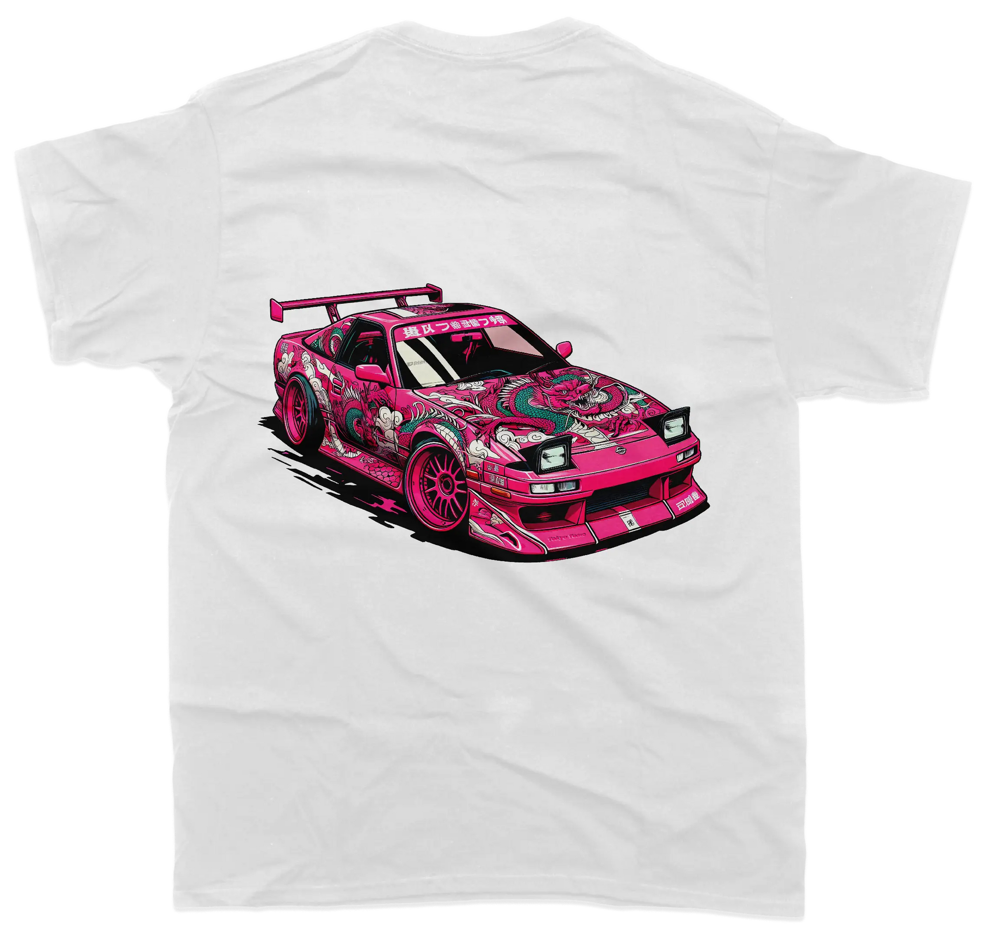 Nissan 180SX Pink on T-Shirt - Unisex - Car Enthusiast - Drifting