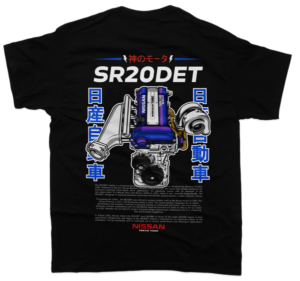 トップス R Nissan-SR20Det-Blue-Unisex-T-