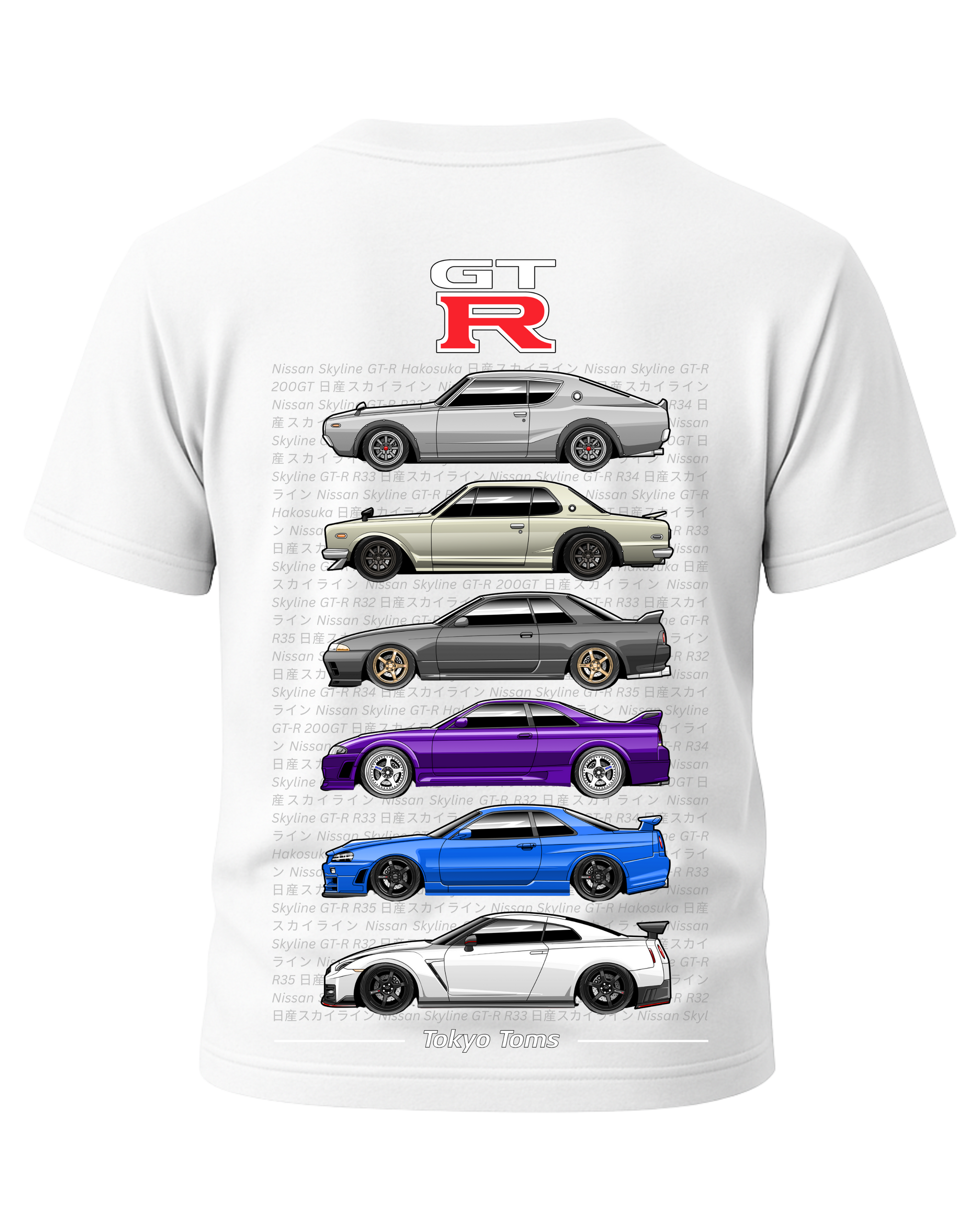 Nissan Skyline GTR Generations T-Shirt