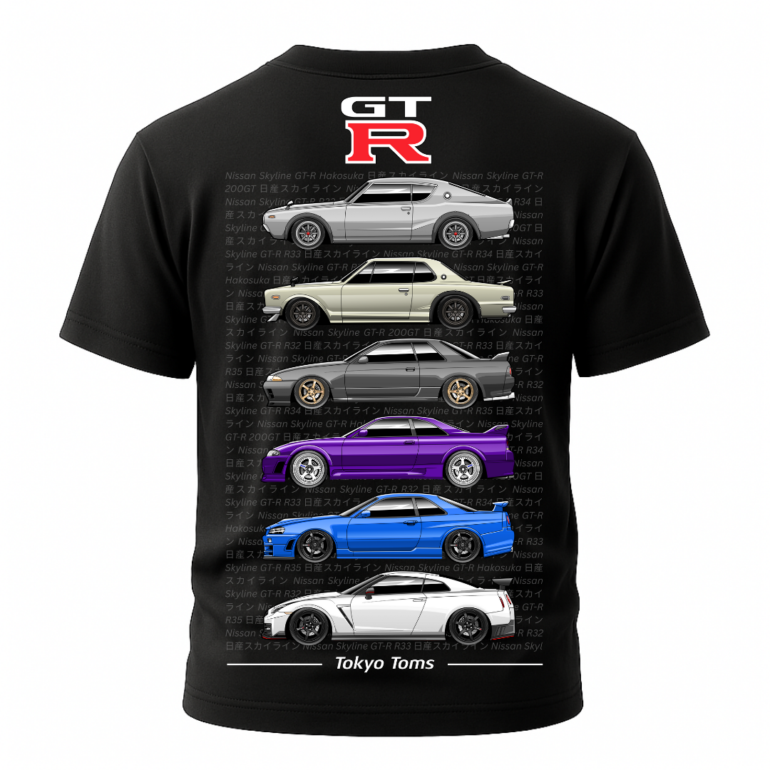 Nissan Skyline GTR Generations T-Shirt