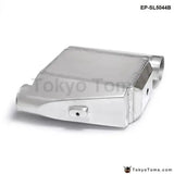 Universal Aluminum Bar & Plate Front Mount Water-To-Air Intercooler Inlet/Oulet 3" Core: 13.3" X12"X4.5" - Tokyo Tom's