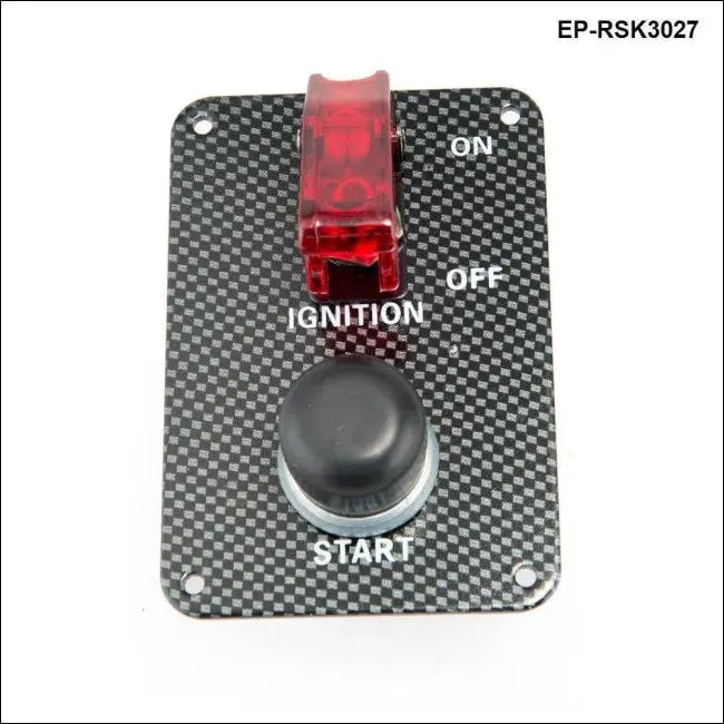 Performance Starter Push Button Red Safety Cover Panel Switch Kit For