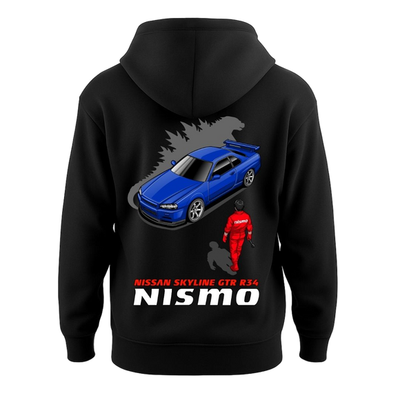 Nissan Skyline GT-R R34 â Godzilla Shadowâ  â  Hoodie