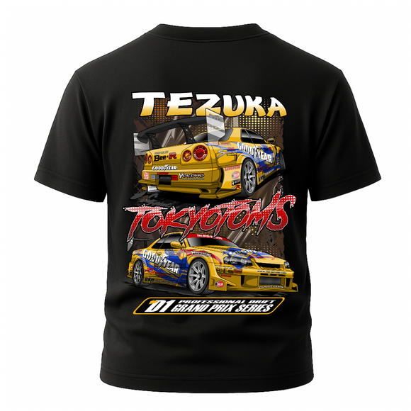 Nissan R34 Skyline – Tezuka D1 Grand Prix Tokyo Toms Graphic T-Shirt