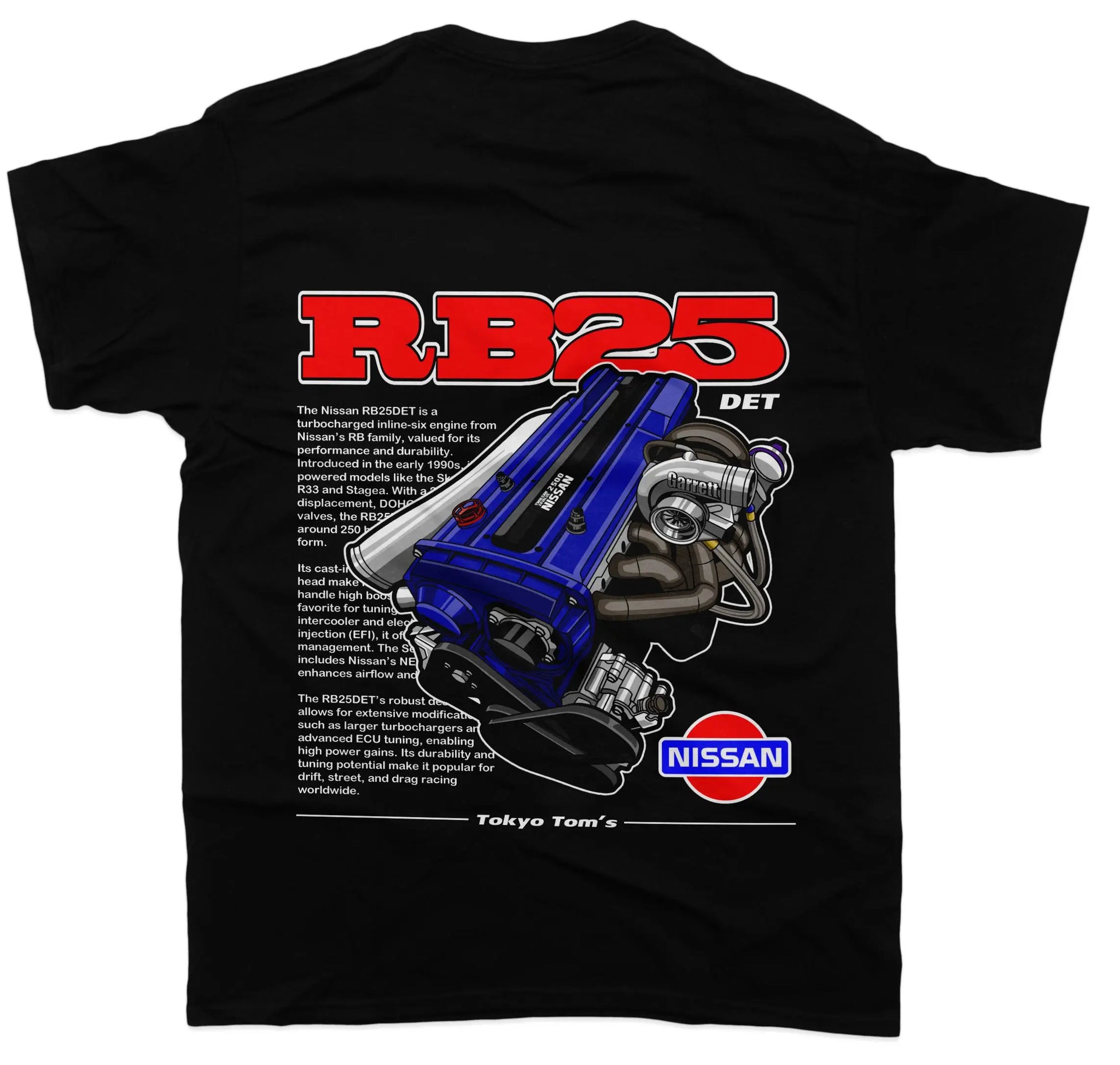 RB25 Det Nissan TShirt Unisex Car Enthusiast Drifting Drag JDM