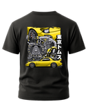 RX7 Rotary Side Engine T-Shirt