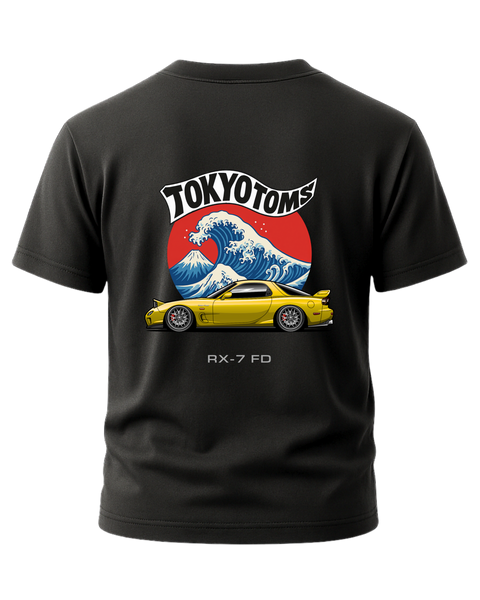 Tokyo Toms Mazda RX-7 FD Wave T-Shirt