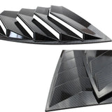 Rear Quarter Window Louvers Spoiler Panel SHINNY BLACK for Scion FRS for Subaru BRZ for Toyota 86 GT86 - Tokyo Tom's