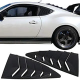 Rear Quarter Window Louvers Spoiler Panel SHINNY BLACK for Scion FRS for Subaru BRZ for Toyota 86 GT86 - Tokyo Tom's