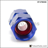 10Pcs/Set Blue An8 Universal Swivel Oil Fuel Line Hose End 2-Side Female Fitting
