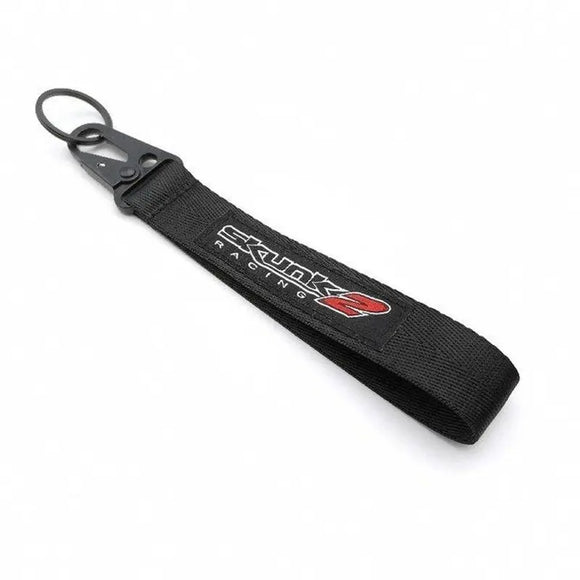 Skunk2 Tow Hook Clasp Keychain Black - Tokyo Tom's