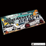 Slammed At The Beach Super Car Towel 75cm x 35cm
