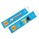 Spoon Sports JDM Keychain Jet Tag Key Ring Sky Blue - Tokyo Tom's