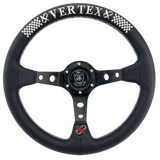 13" (330mm) VX Checkered Style Steering Wheel