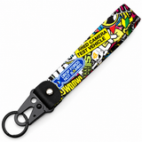 Tow Hook Clasp Keychain -JDM Sticker Bomb