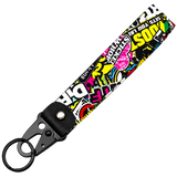 Tow Hook Clasp Keychain -JDM Sticker Bomb