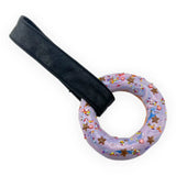 TOKYO TOM'S  LIGHT PURPLE GLAZE  DONUT HANG RING WITH ASSORTED SPRINKLES
