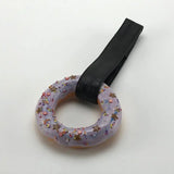 TOKYO TOM'S  LIGHT PURPLE GLAZE  DONUT HANG RING WITH ASSORTED SPRINKLES