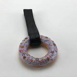 TOKYO TOM'S  LIGHT PURPLE GLAZE  DONUT HANG RING WITH ASSORTED SPRINKLES