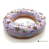 TOKYO TOM'S  LIGHT PURPLE GLAZE  DONUT HANG RING WITH ASSORTED SPRINKLES