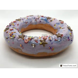 TOKYO TOM'S  LIGHT PURPLE GLAZE  DONUT HANG RING WITH ASSORTED SPRINKLES