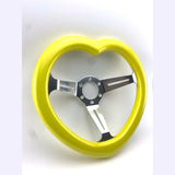 Tokyo Tom's Custom Yellow Heart Steering Wheel - Monkey Love - Tokyo Tom's