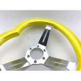 Tokyo Tom's Custom Yellow Heart Steering Wheel - Monkey Love - Tokyo Tom's