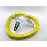 Tokyo Tom's Custom Yellow Heart Steering Wheel - Monkey Love - Tokyo Tom's