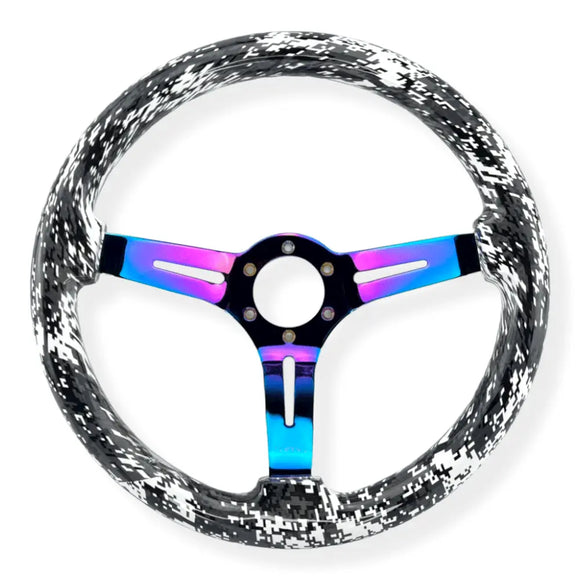 Tomu Snow Camo Steering Wheel