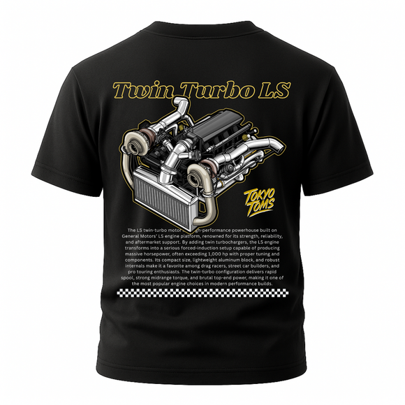 LS Twin Turbo Engine - Unisex T-Shirt