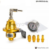 Type S Adjustable Fuel Pressure Regulator Fpr Universal JDM Turbo+Liquid Gauge 0-160 Psi - Tokyo Tom's