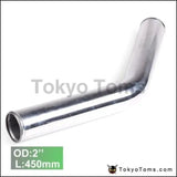 2Pcs/Unit 51Mm 2" 45 Degree Aluminum Turbo Intercooler Pipe Tube Piping L:450Mm For BMW Mini Cooper W11 - Tokyo Tom's