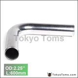 2Pcs/Unit 57Mm 2.25" 90 Degree Aluminum Turbo Intercooler Pipe Tube Piping L:600Mm For VW Golf Gti Mk2 8V - Tokyo Tom's