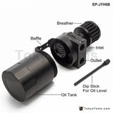 Universal Aluminum Oil Catch Tank Can Reservoir Tank + Breather Filter